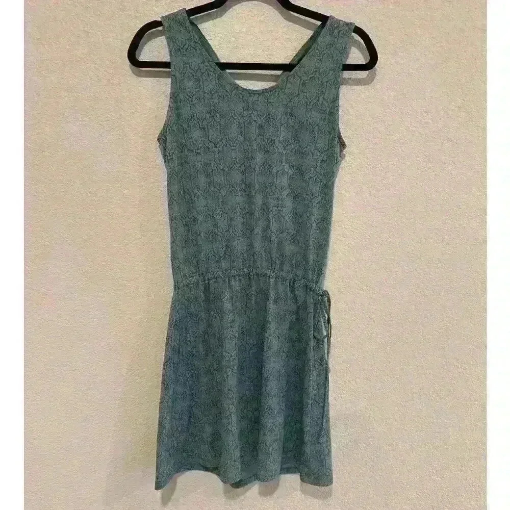 Kuhl Teal Lace-Patterned Sleeveless Dress